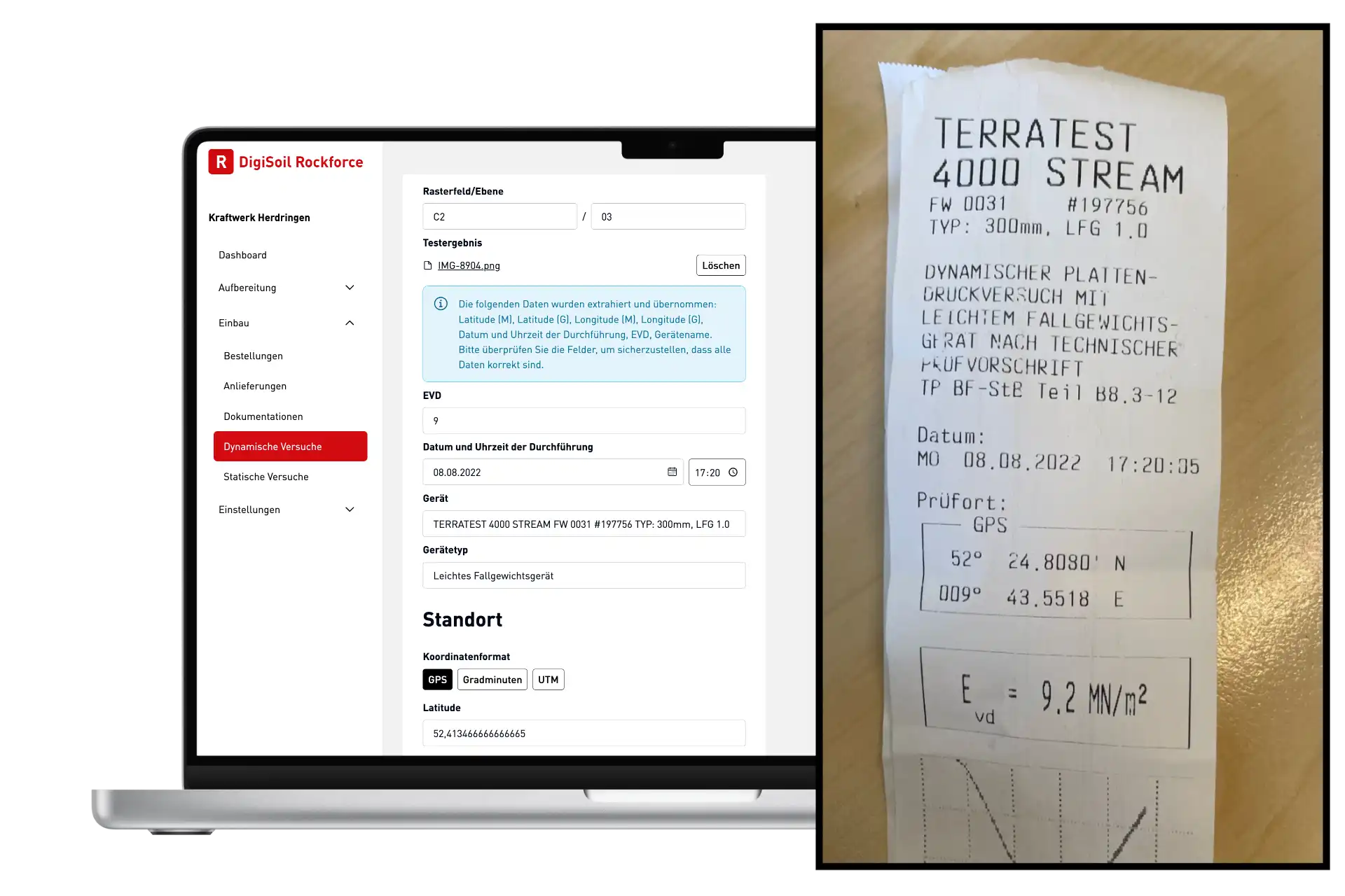 Rockforce – Desktop Ansicht